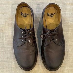 Dr Martens Mens Oxford Lace Up Shoes AW004 Size 13 M Brown Docs